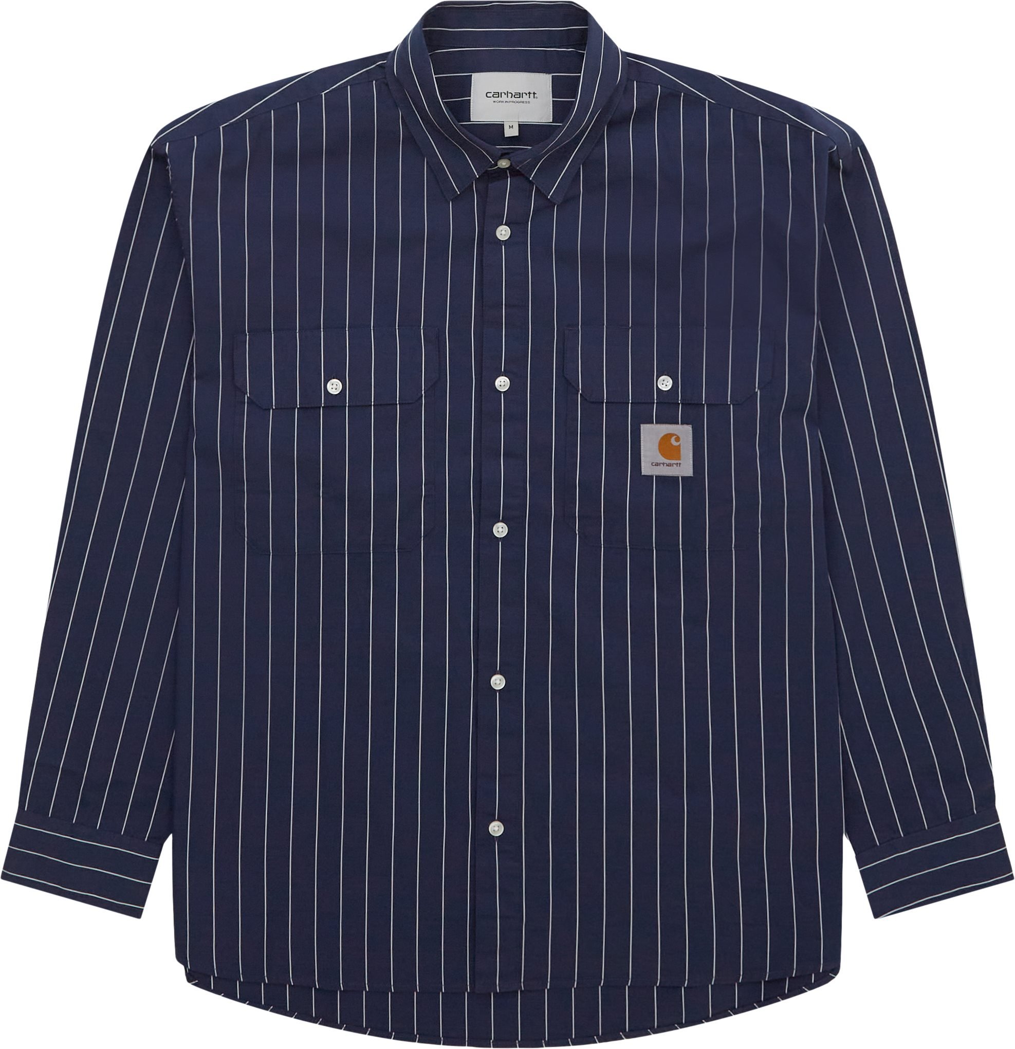 Carhartt WIP Shirts L/S ORLEAN SHIRT I032902 Blue